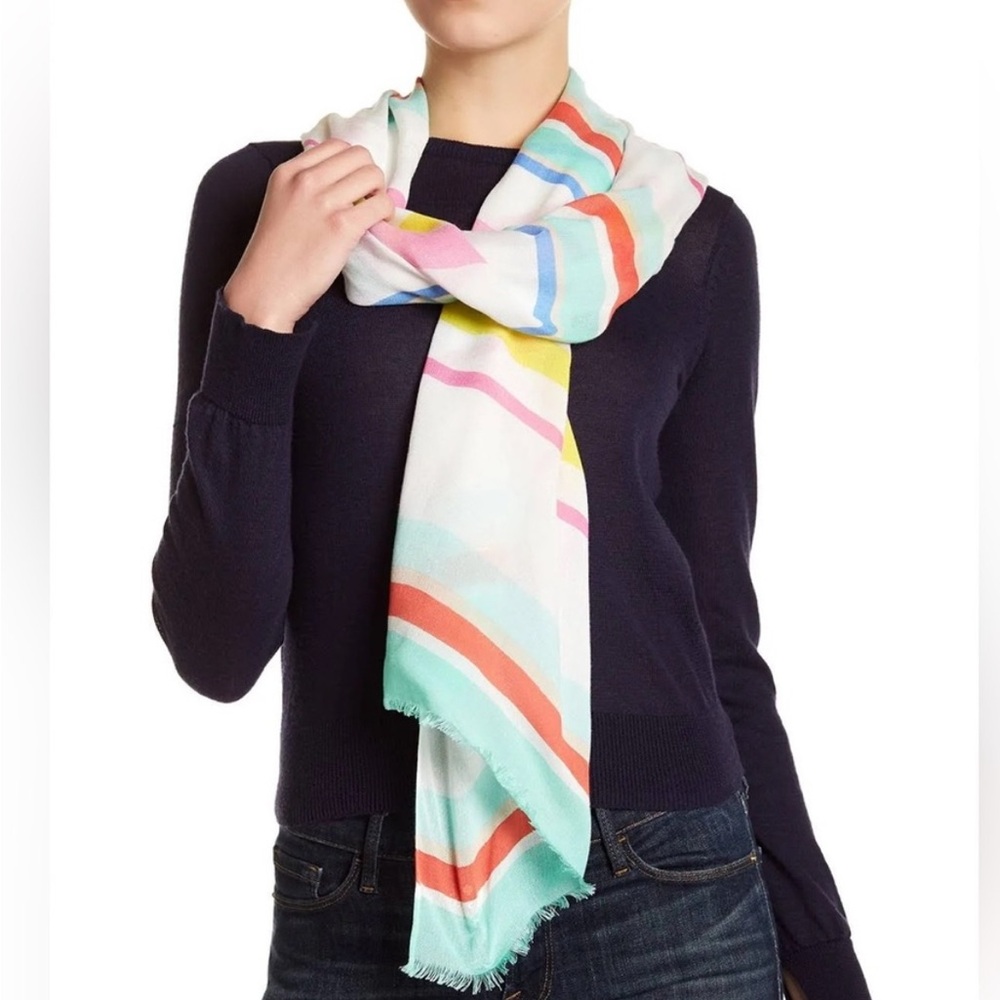 Kate Spade Cape Stripe Oblong Scarf